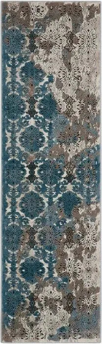 Karma KRM05 Ivory Blue Rug