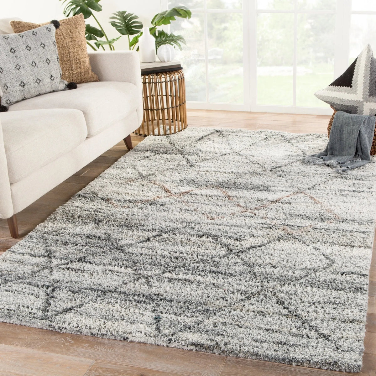 Kasbah KAS01 Kenzi Gray/Brown Rug - Rug & Home