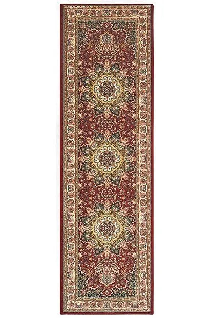 Kashan 119N Red/ Ivory Rug - Rug & Home