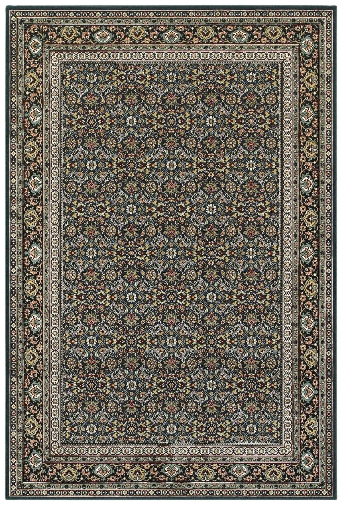 Kashan 180L Navy/ Multi Rug - Rug & Home