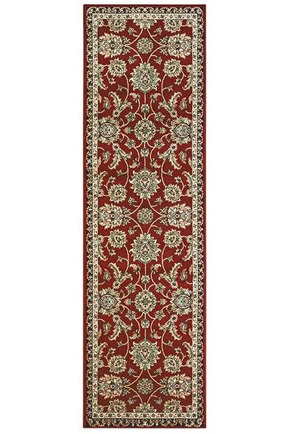 Kashan 370R Red/ Multi Rug - Rug & Home