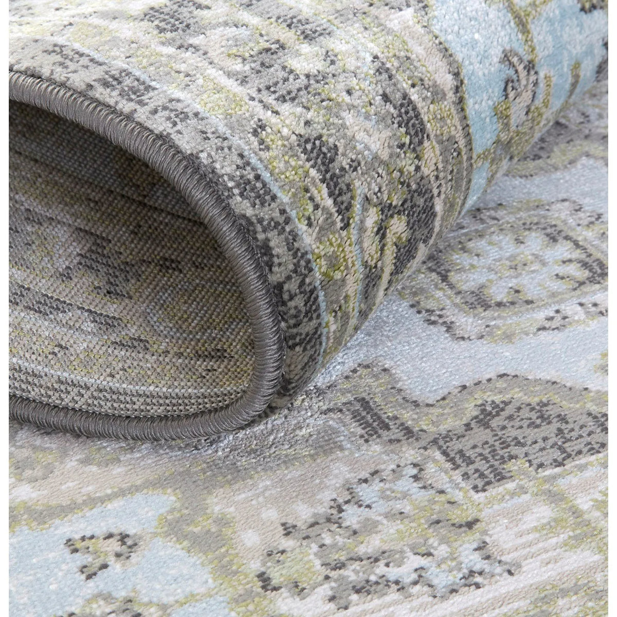 Katari 3377F Gray/Blue Rug - Rug & Home