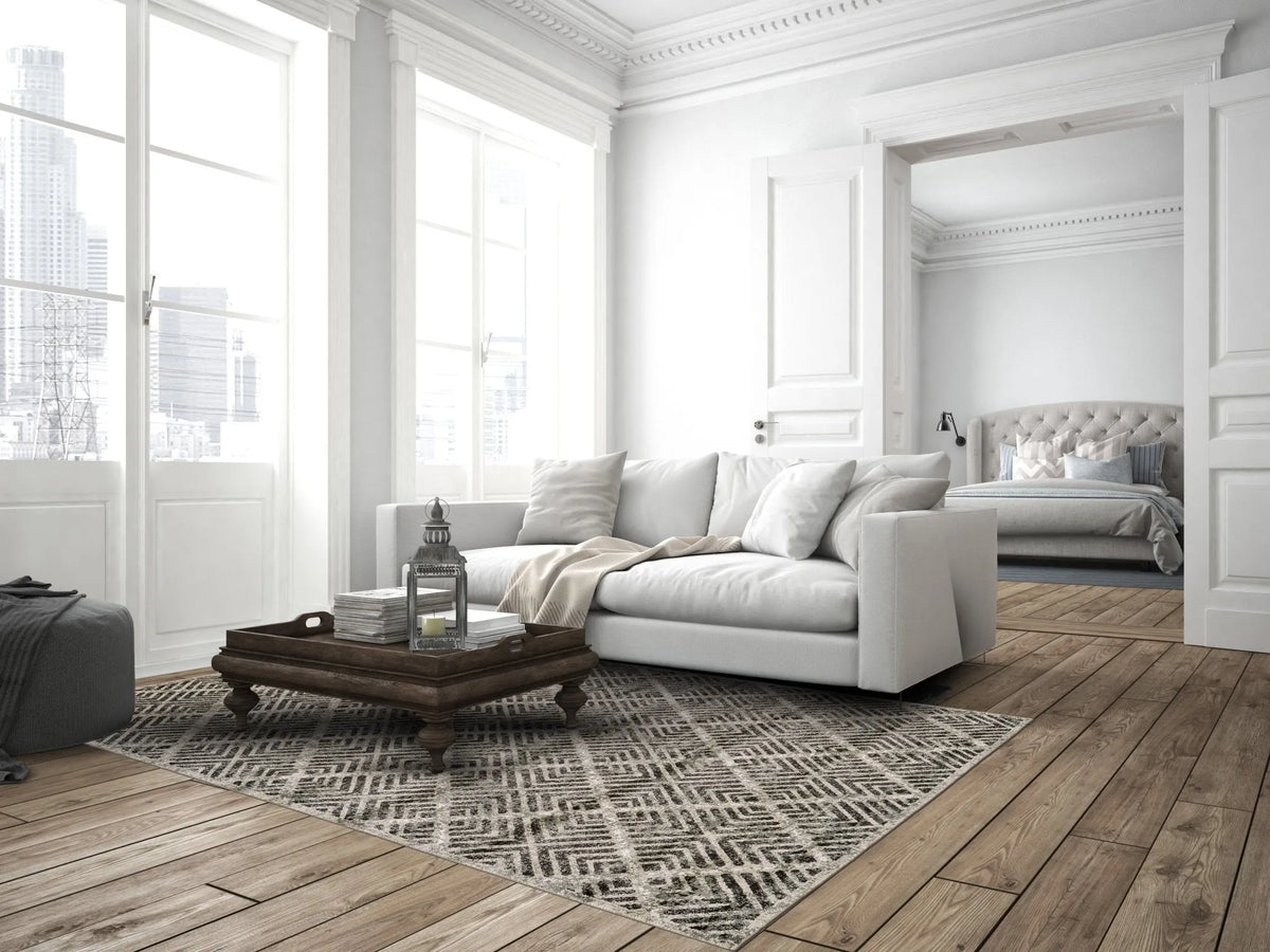 Katari 3380F Gray/Ivory Rug - Rug & Home