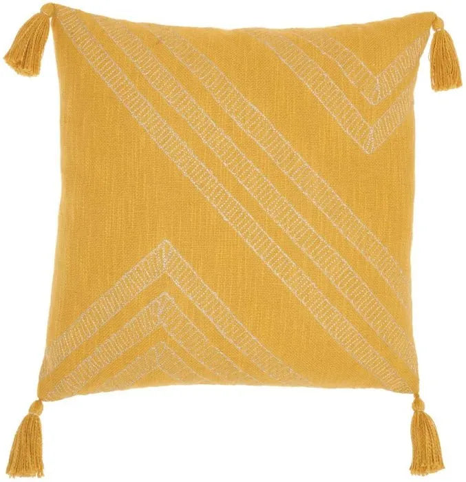 Kathy Ireland AA443 Yellow Pillow - Rug & Home