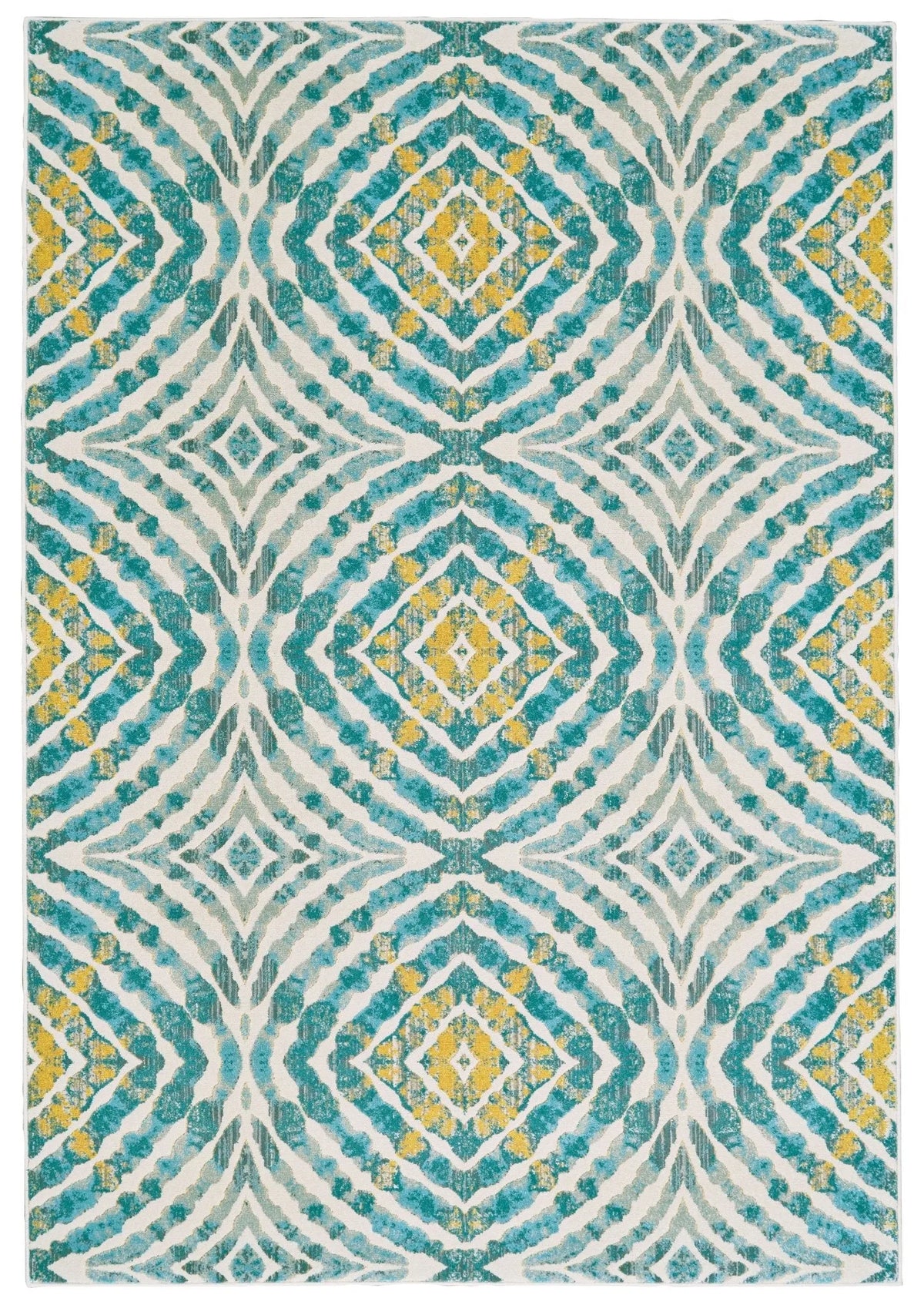 Keats 3469F Blue/Yellow Rug - Rug & Home