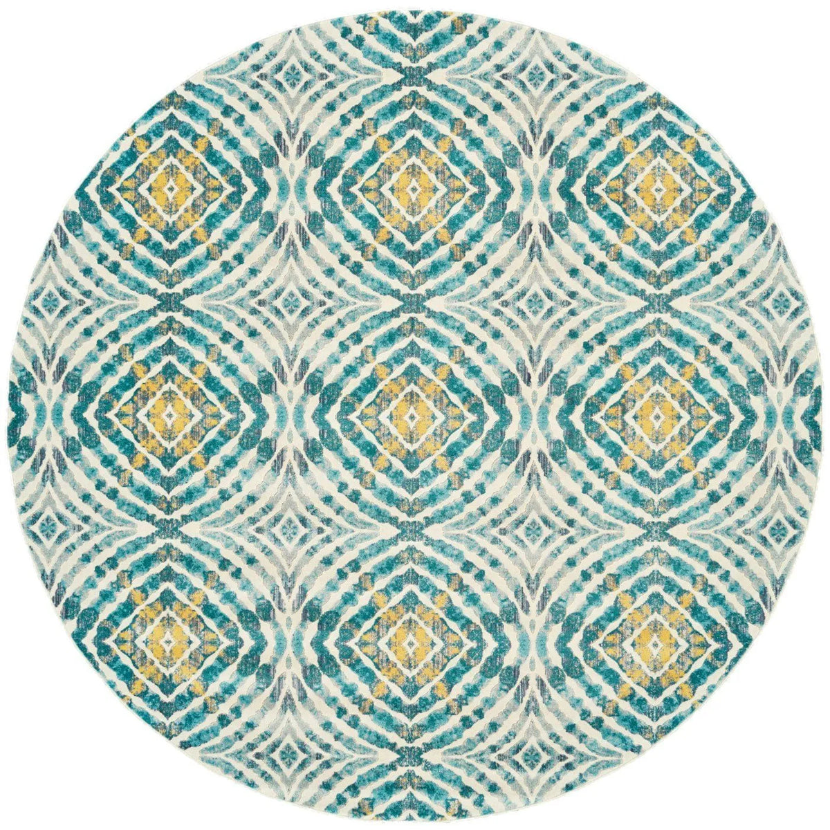 Keats 3469F Blue/Yellow Rug - Rug & Home