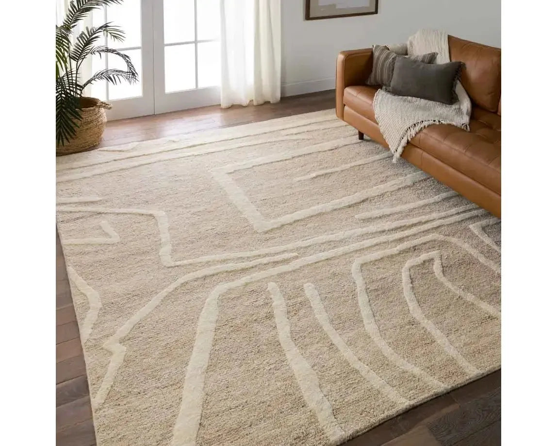 Keoka KEO04 Tan/Cream Rug - Rug & Home