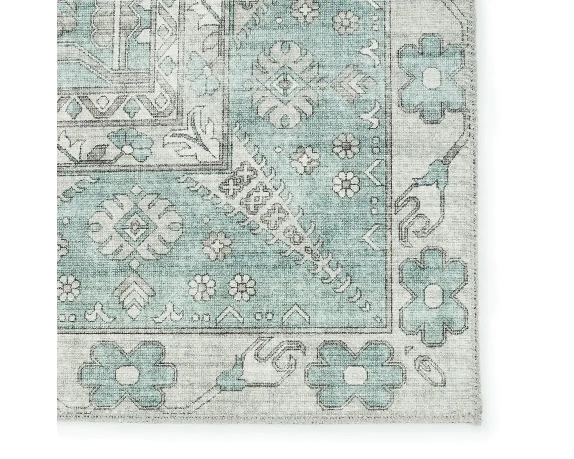 Keyara KNC01 Green/Grey Rug - Rug & Home