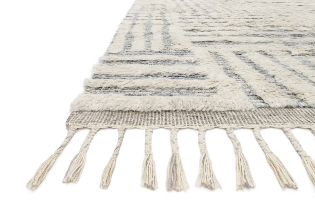 Khalid Kf-01 Ivory/Sky Rug - Rug & Home