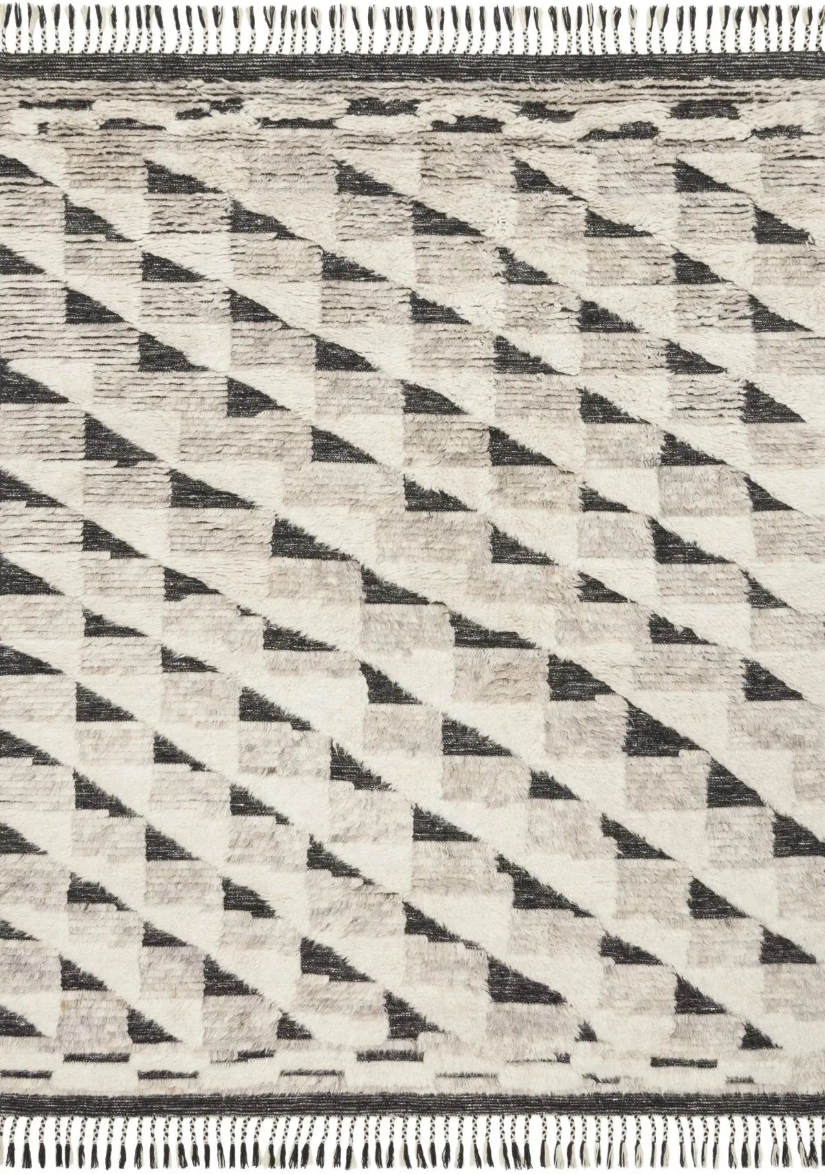 Khalid Kf-02 Natural/Black Rug
