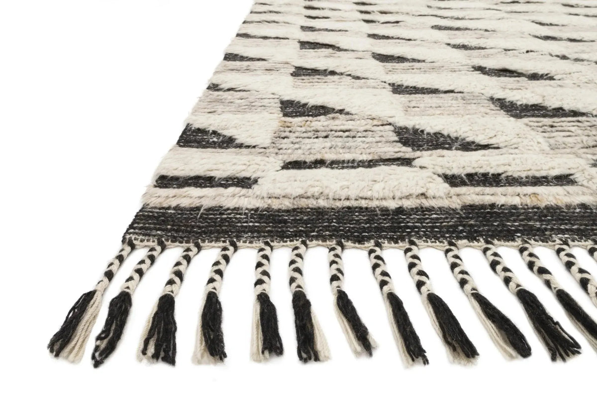 Khalid Kf-02 Natural/Black Rug