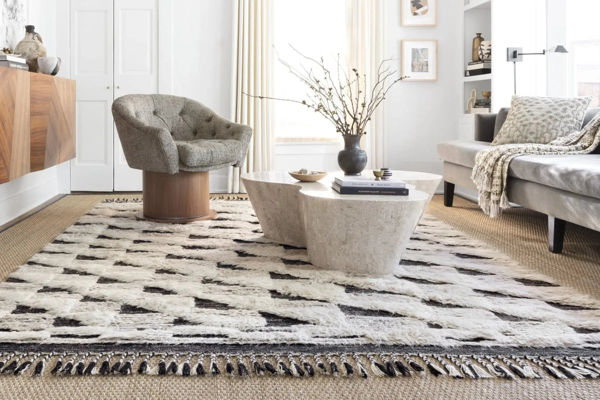 Khalid Kf-02 Natural/Black Rug
