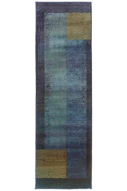 Kharma II 1092L Blue/ Gold Rug - Rug & Home