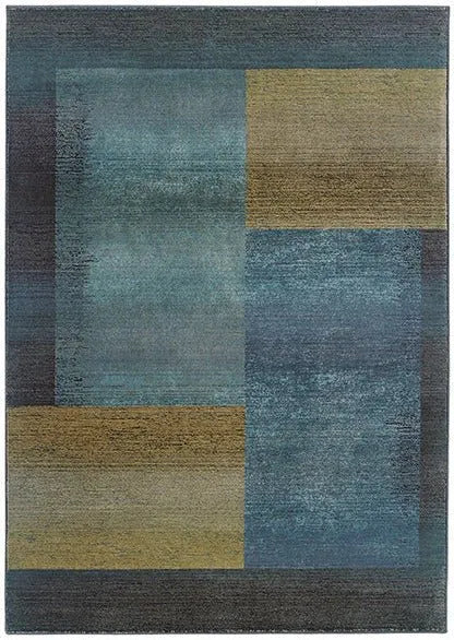 Kharma II 1092L Blue/ Gold Rug - Rug & Home