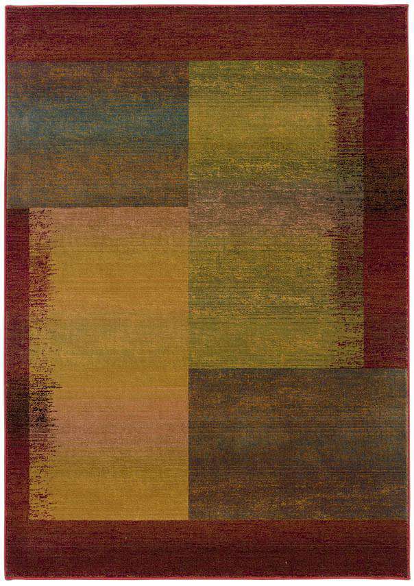 Kharma II 1092W Green/ Red Rug - Rug & Home