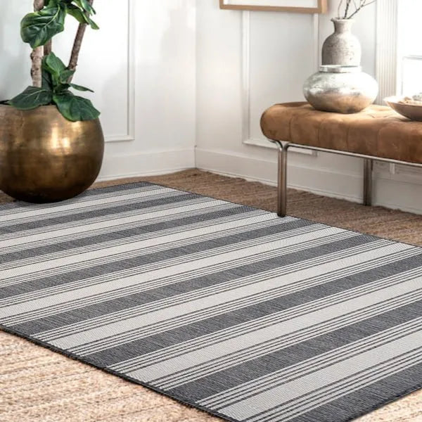 Kilimanjaro 81753AWH Anthracite White Rug - Rug & Home