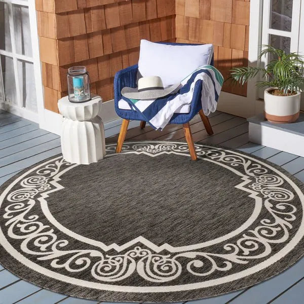 Kilimanjaro 81755AWH Anthracite White Rug - Rug & Home