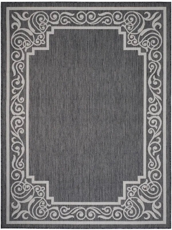 Kilimanjaro 81755AWH Anthracite White Rug - Rug & Home