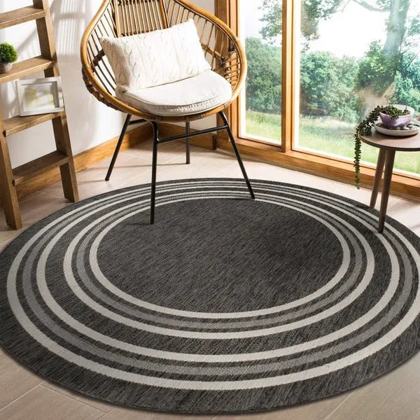 Kilimanjaro 81757AWH Anthracite White Rug - Rug & Home