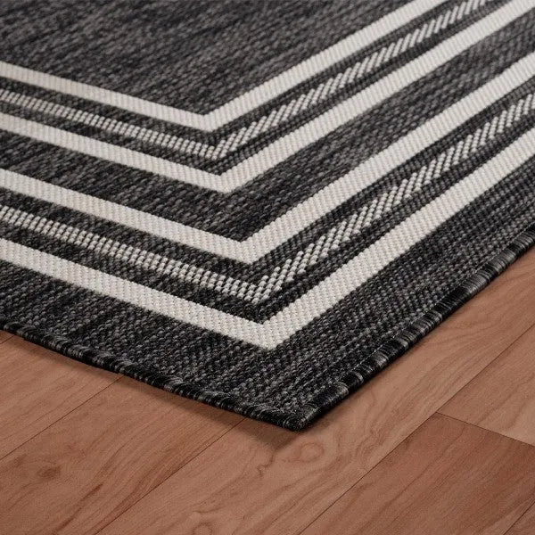 Kilimanjaro 81757AWH Anthracite White Rug - Rug & Home