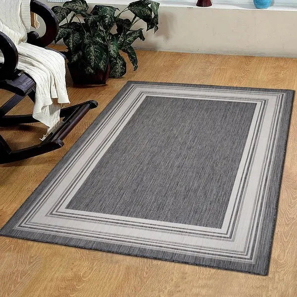 Kilimanjaro 81758AWH Anthracit White Rug - Rug & Home