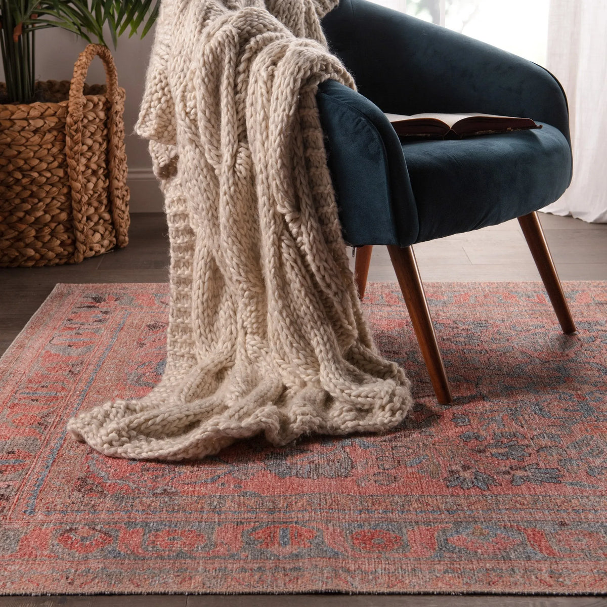 Kindred Knd07 Pippa Pink/Light Blue Rug - Rug & Home