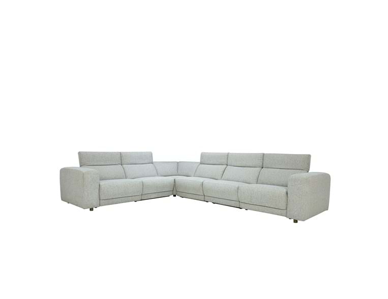 Knoxville 6pc Power Recliner Sectional Grey - Rug & Home