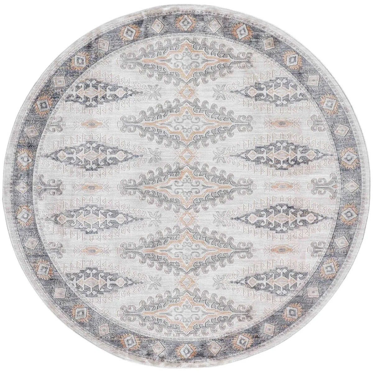 Kyra 3847F Ivory/Blue Rug - Rug & Home