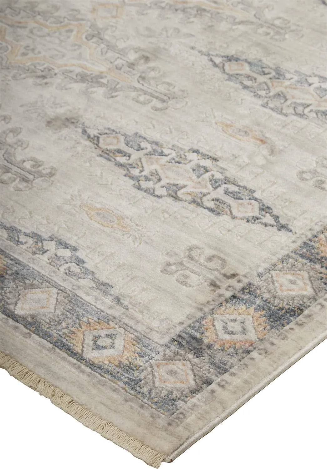 Kyra 3847F Ivory/Blue Rug - Rug & Home