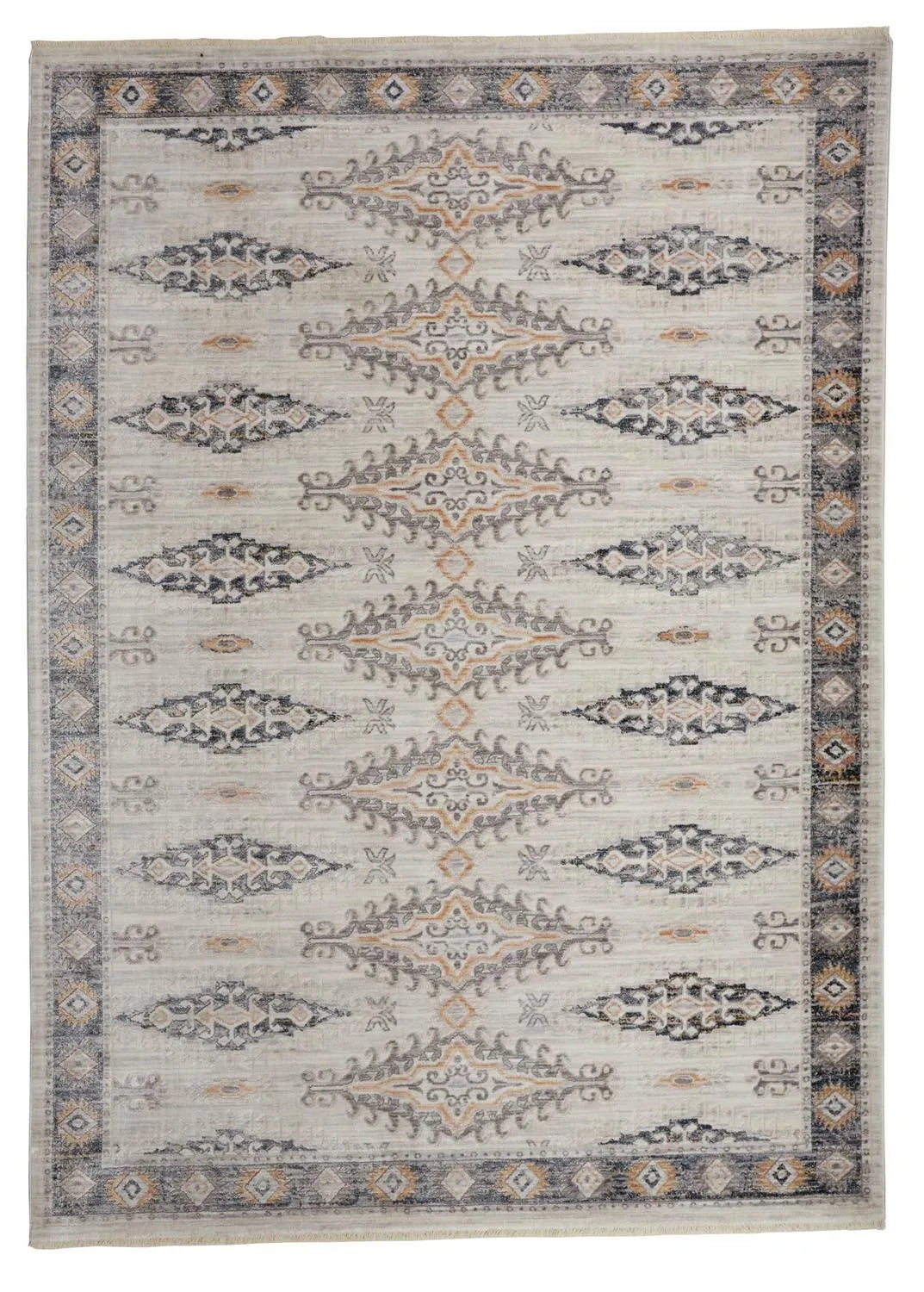 Kyra 3847F Ivory/Blue Rug - Rug & Home