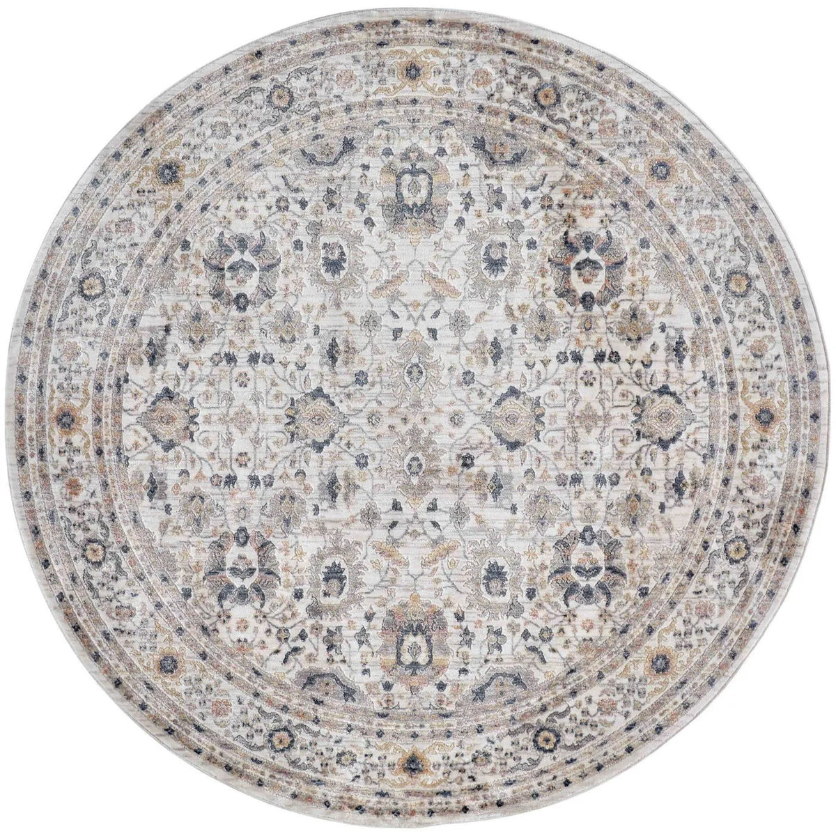 Kyra 3854F Ivory/Blue Rug - Rug & Home