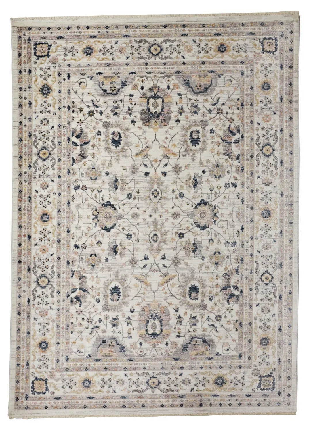 Kyra 3854F Ivory/Blue Rug - Rug & Home