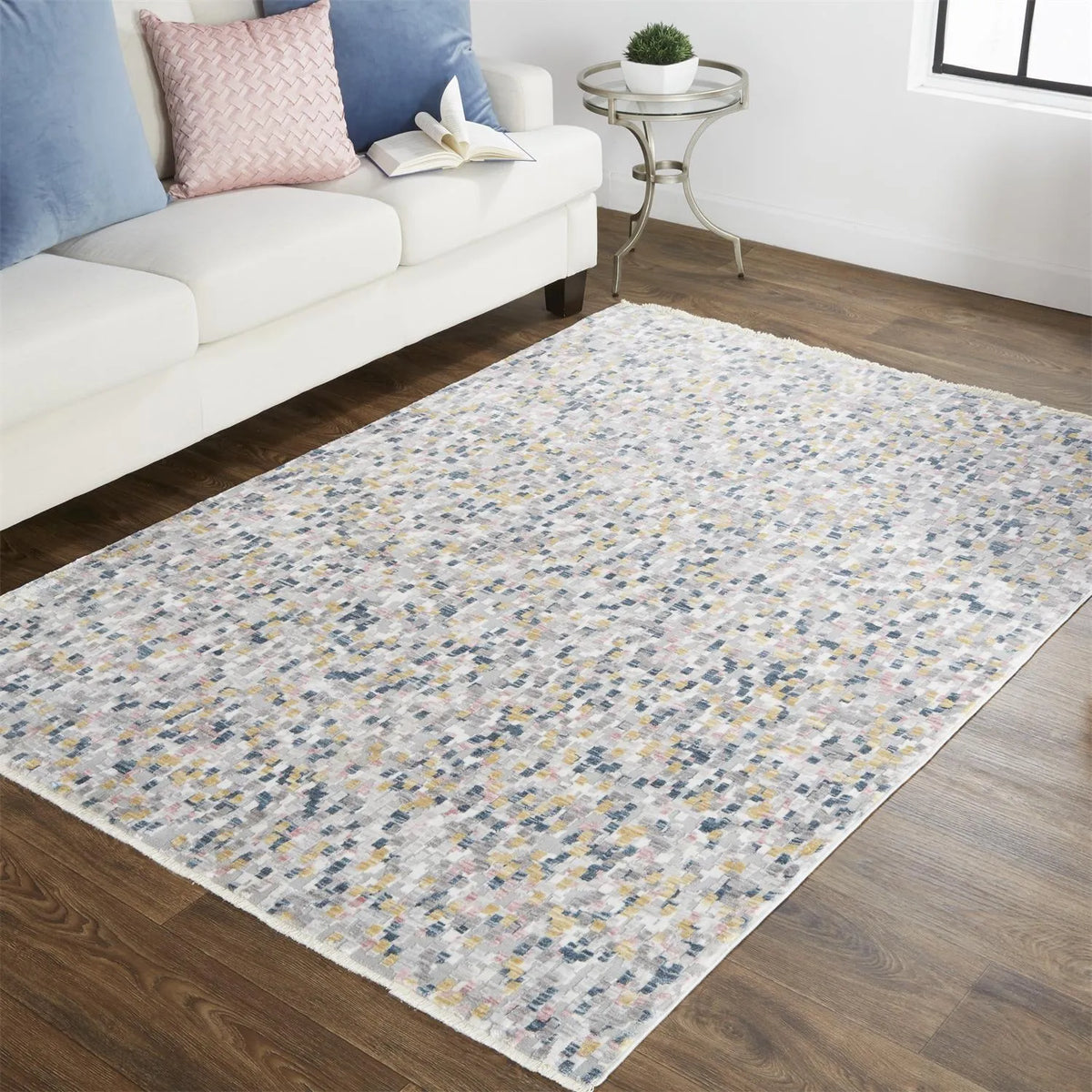 Kyra 3855F Ivory/Blue Rug - Rug & Home