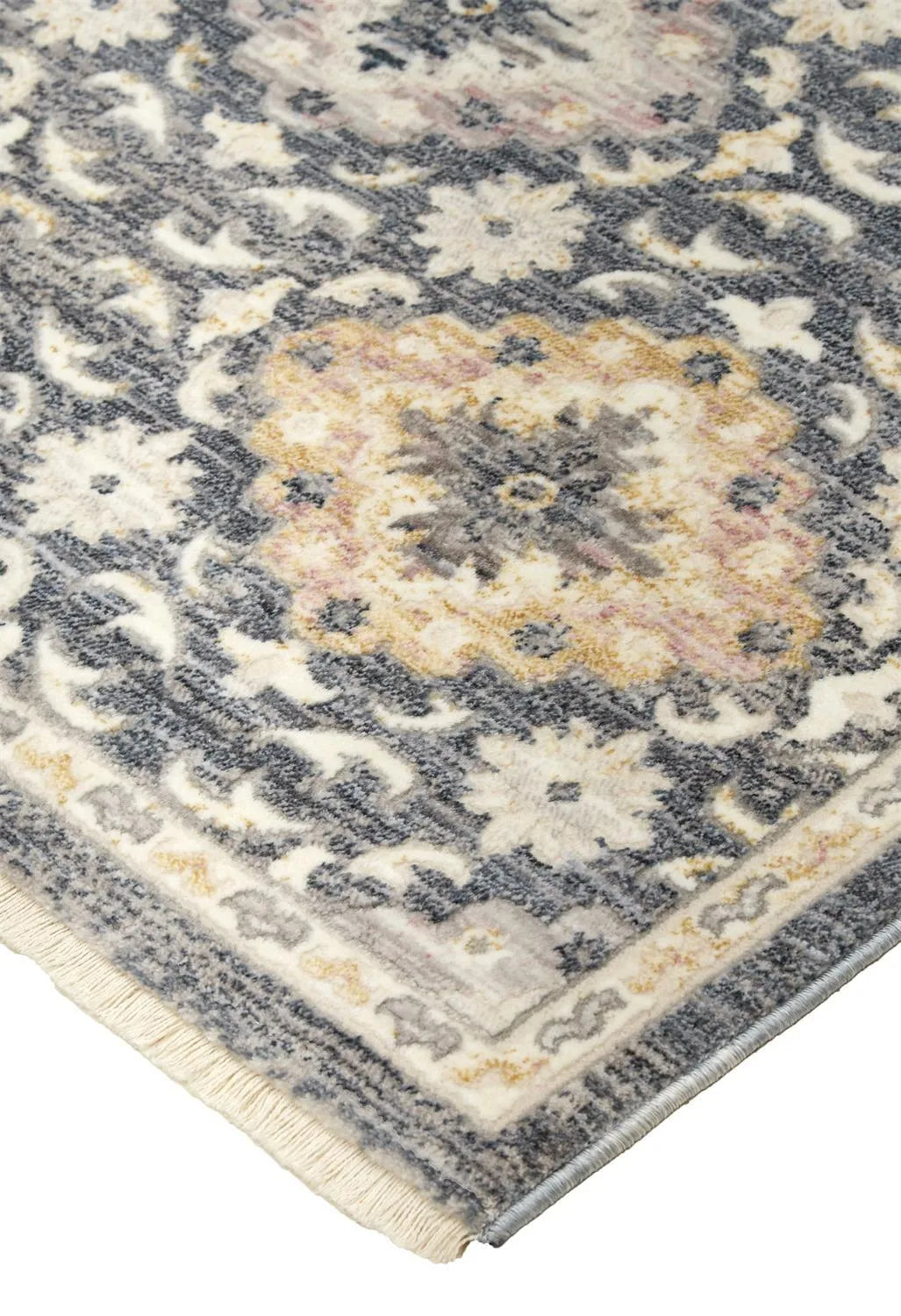 Kyra 3858F Blue/Gold Rug - Rug & Home