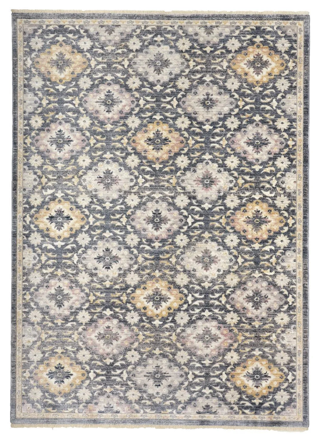 Kyra 3858F Blue/Gold Rug - Rug & Home