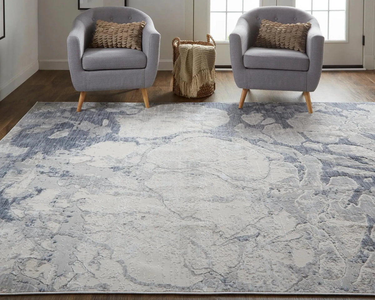 Laina LAI39G8F Ivory/Blue Rug