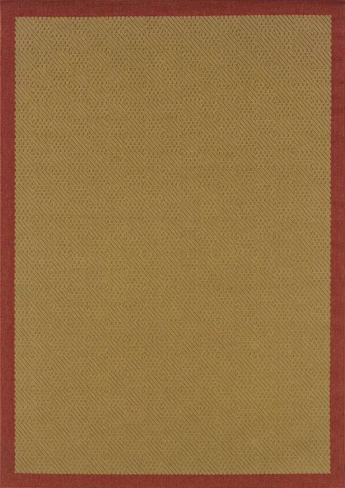 Lanai 525O Beige/ Red Rug - Rug & Home