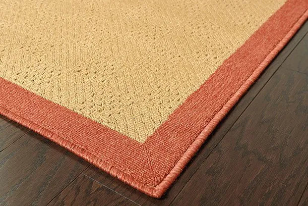 Lanai 525O Beige/ Red Rug - Rug & Home