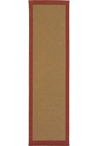 Lanai 525O Beige/ Red Rug - Rug & Home