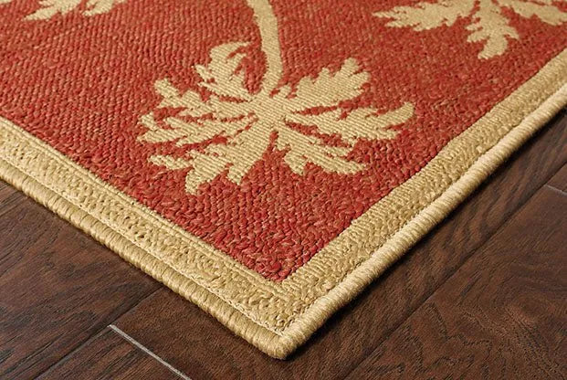 Lanai 606C Beige/ Red Rug - Rug & Home