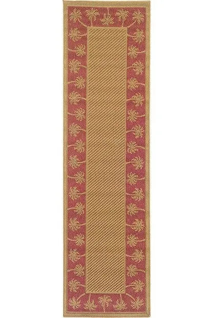 Lanai 606C Beige/ Red Rug - Rug & Home