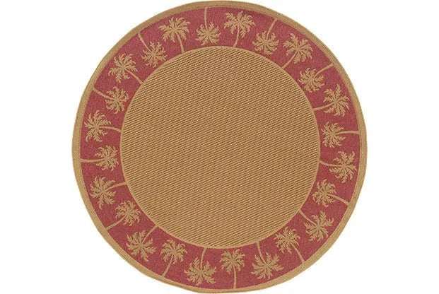 Lanai 606C Beige/ Red Rug - Rug & Home