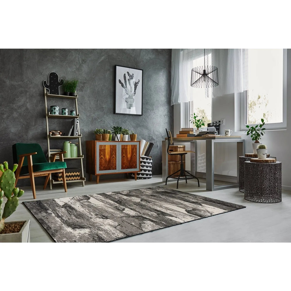 Landscapes 5907 Highlights Grey Rug - Rug & Home