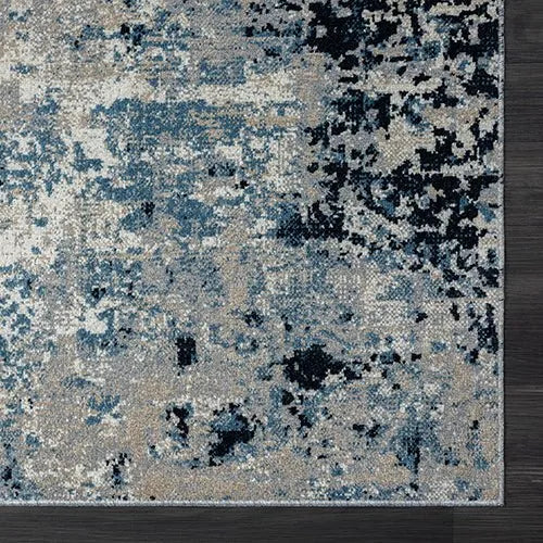 Lanham 82273GBU Grey/Blue Rug - Rug & Home