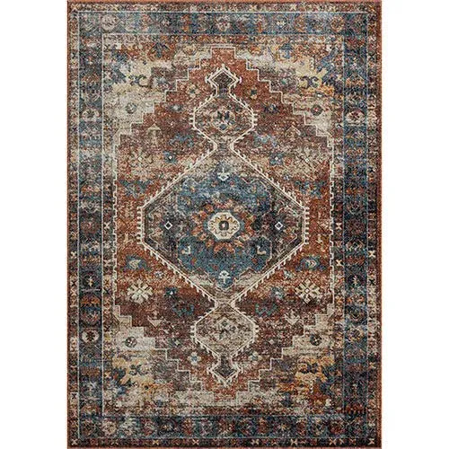 Lanham 82274BMU Blue/Multi Rug