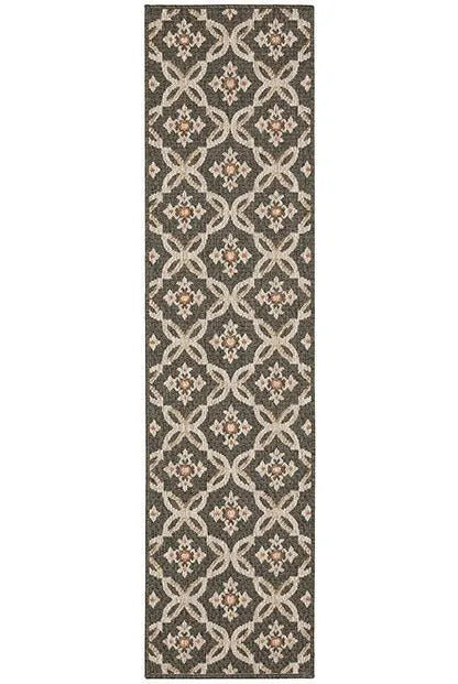 Latitude 1904K Grey Orange Rug - Rug & Home