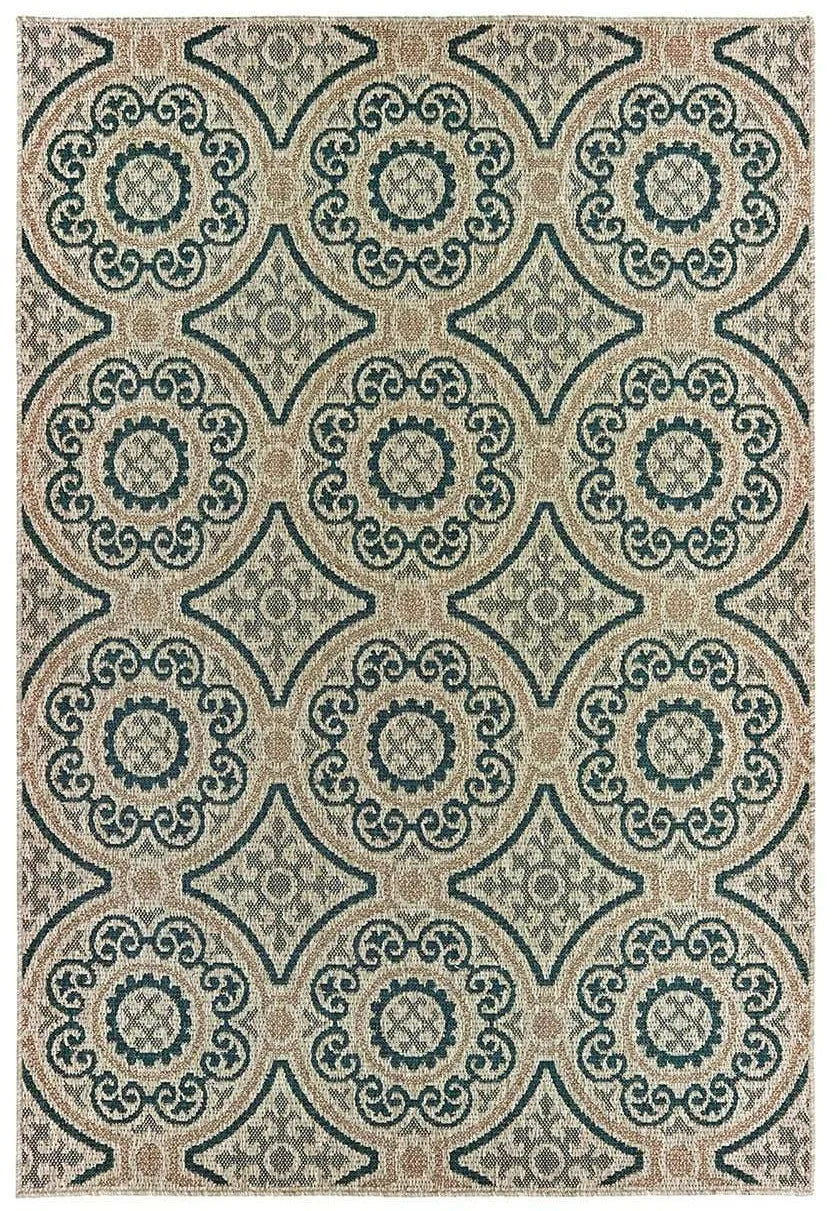 Latitude 609X Grey Blue Rug - Rug & Home