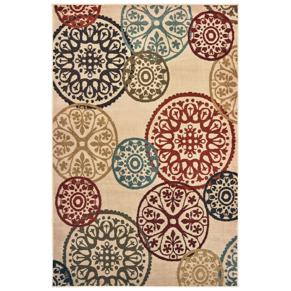 Laurel 2733H Beige/Multi Rug - Rug & Home