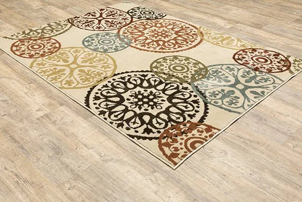 Laurel 2733H Beige/Multi Rug - Rug & Home