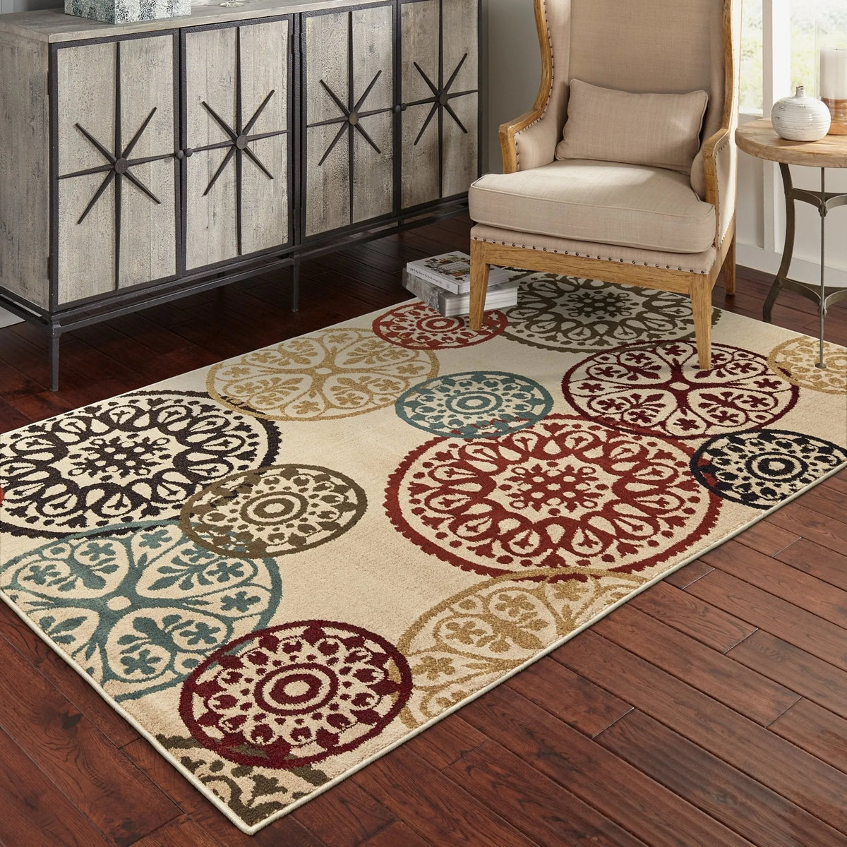 Laurel 2733H Beige/Multi Rug - Rug & Home